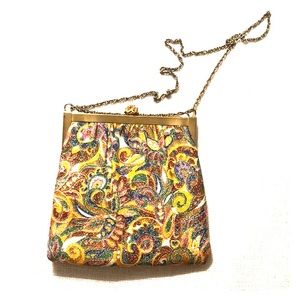 Vintage HL USA clutch with metal strap, never used